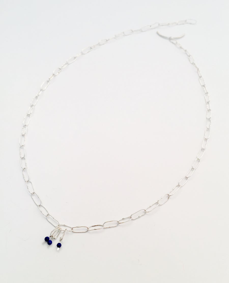 Drishti Lipis Lazuli & Silver Necklace