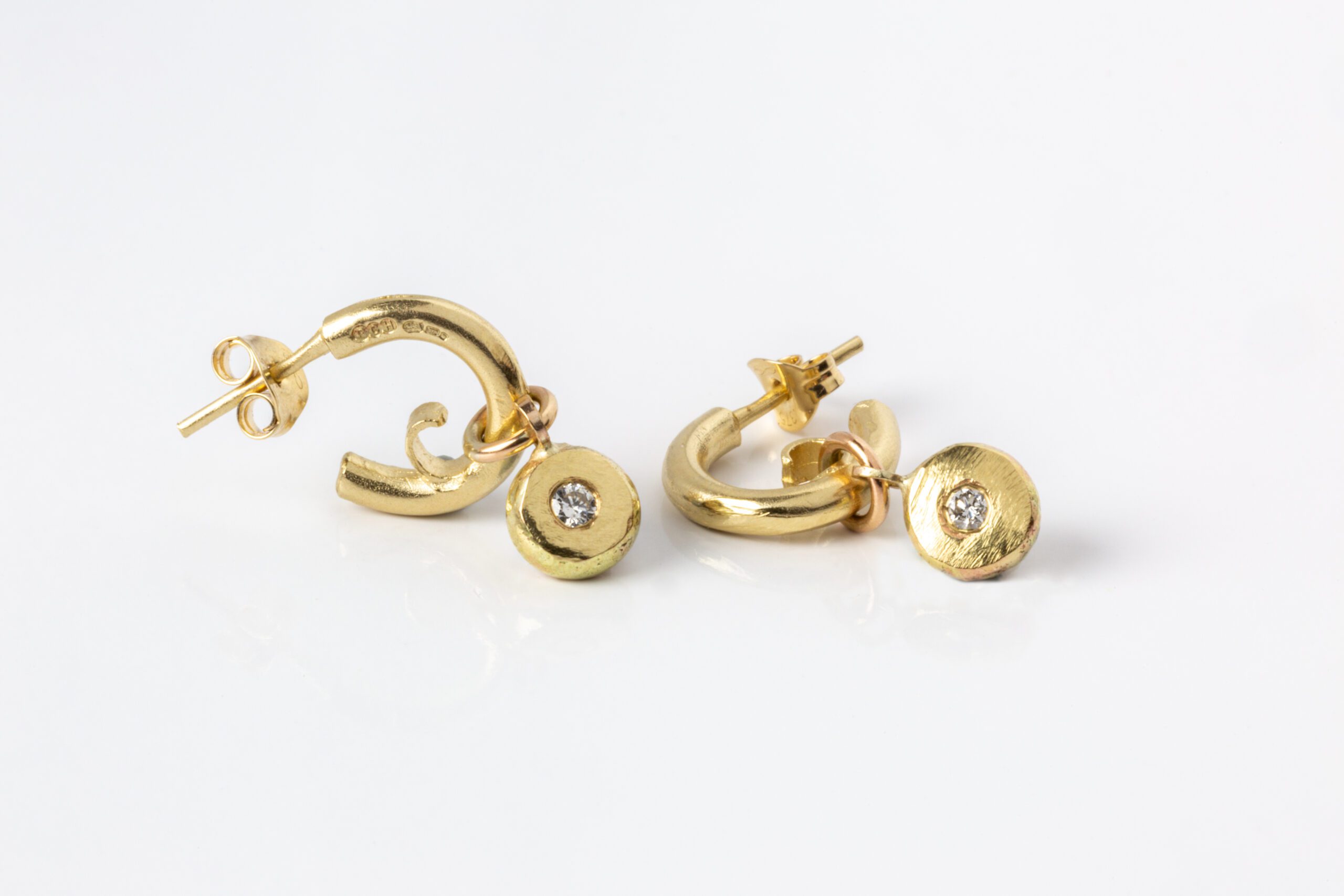 Tessa Diamond and Gold Drop Earrings