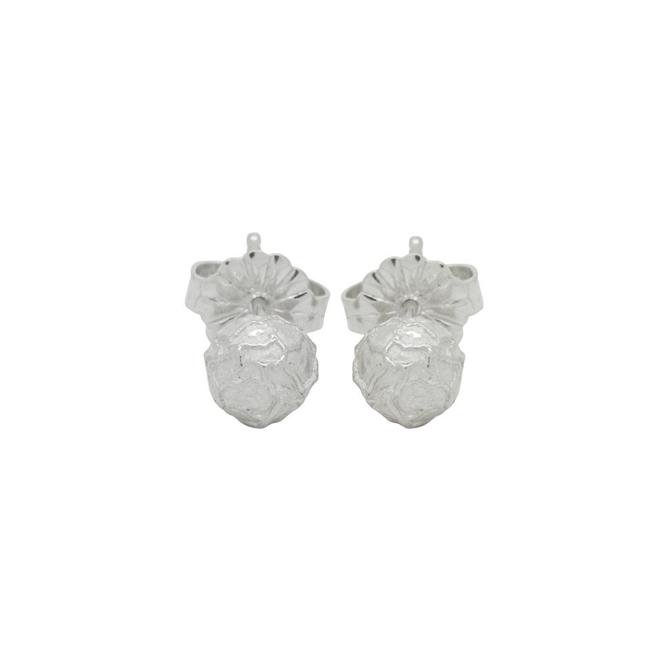 Silver Peppercorn Stud Earrings