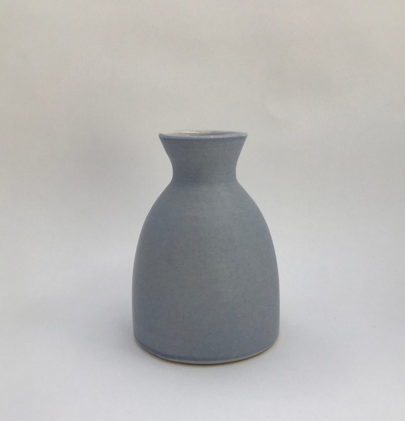 Palest Blue Flask Vase