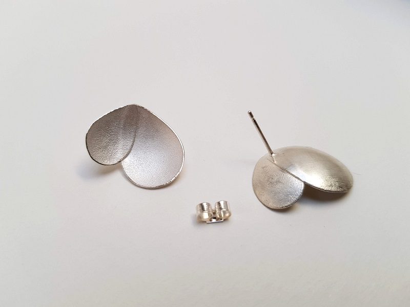 Sterling Silver Eucalyptus Earrings (Extra Large)