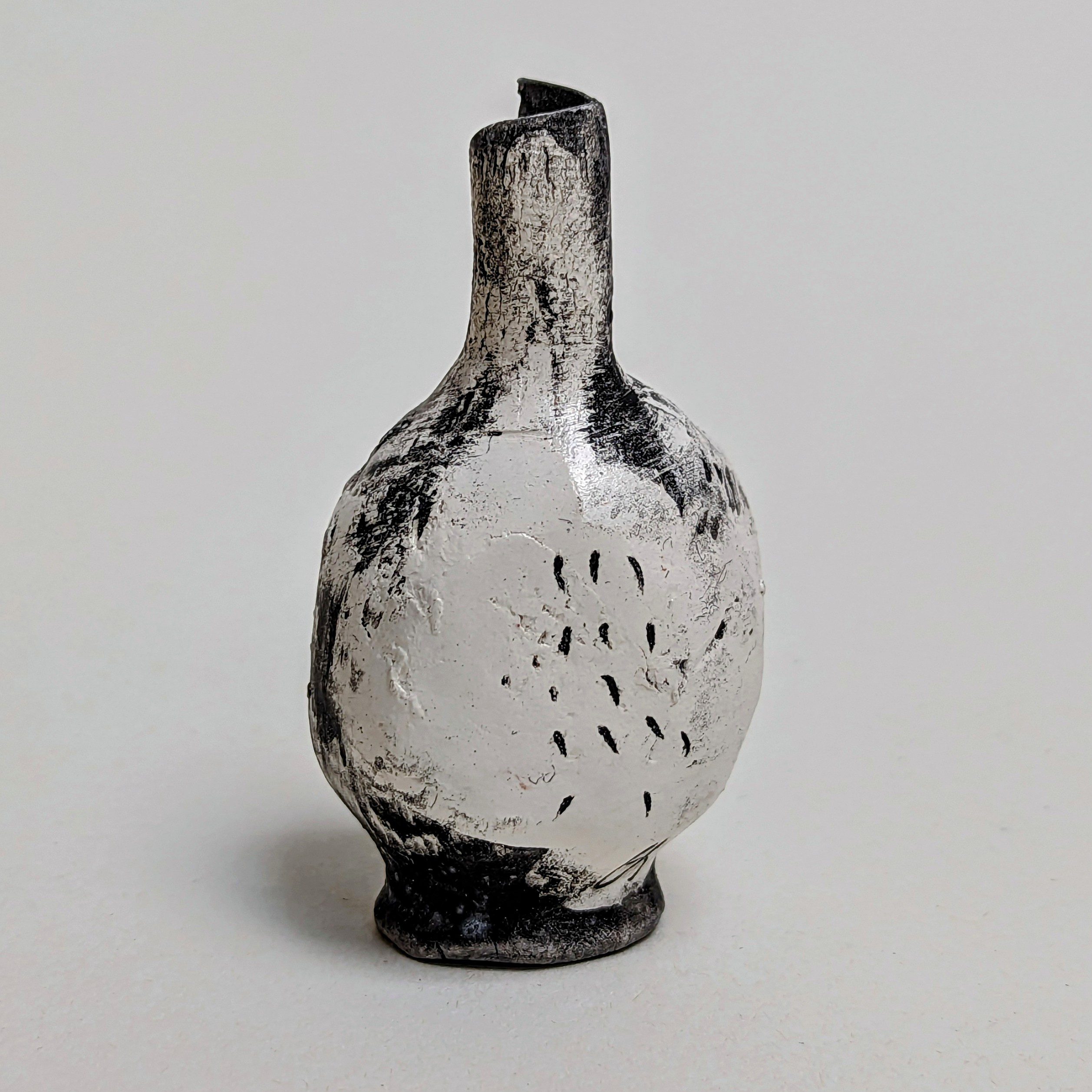 Mini Bud Vase 10 - Black and White